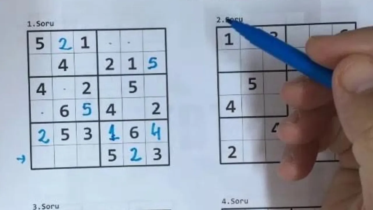 Unutkanlığa karşı bulmaca yerine sudoku çözün!