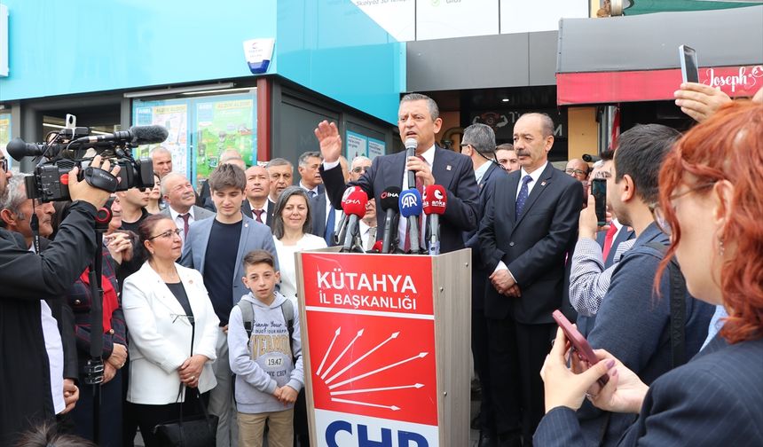 CHP Genel Başkanı Özel, Kütahya'da konuştu: