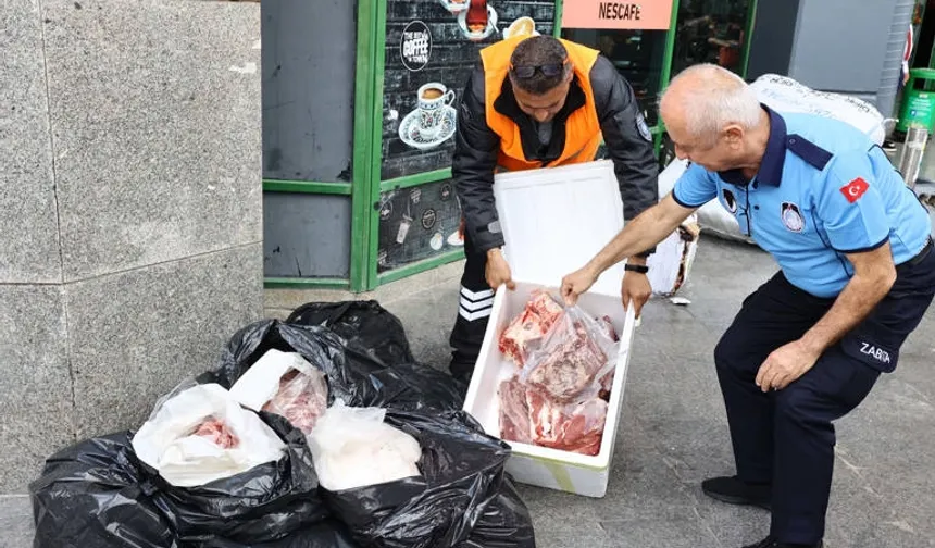 Usulsüz şekilde taşınan 300 kilogram ete el kondu