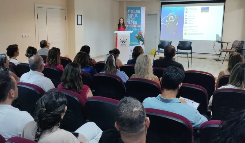 İzmir Çiğli'de atıklardan yapay resif